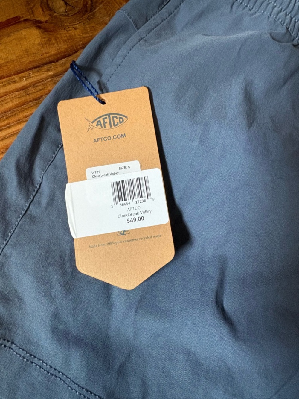 AFTCO Women's Slate Blue Athletic Shorts - Picture 3 of 3